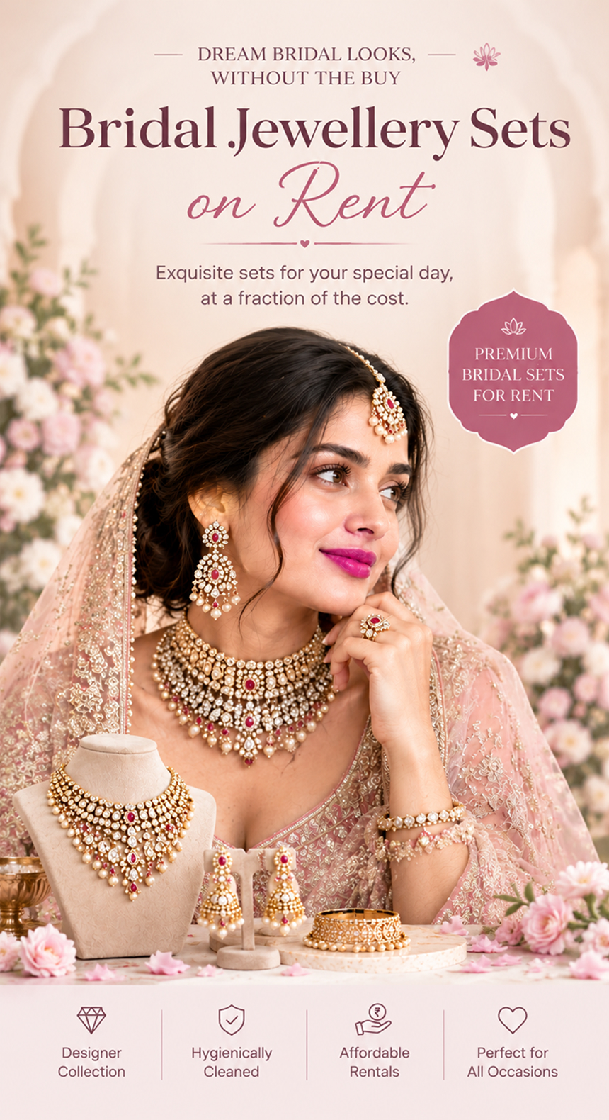 Bridal jewellery sets for women